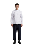100% Polyester Chef Coat - Long Sleeve Hidden Button