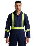 Flame Resistant 9oz. Coverall - Hi-Vis Tapes