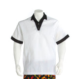 100% Polyester Pullover Cook Shirt - Short Sleeve
