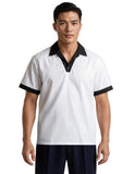 100% Polyester Pullover Cook Shirt - Short Sleeve
