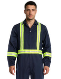 Poly-Cotton Coveralls - 2" Hi-Vis Tapes