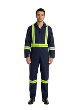 Poly-Cotton Coveralls - 2" Hi-Vis Tapes