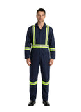 Poly-Cotton Coveralls - 2" Hi-Vis Tapes