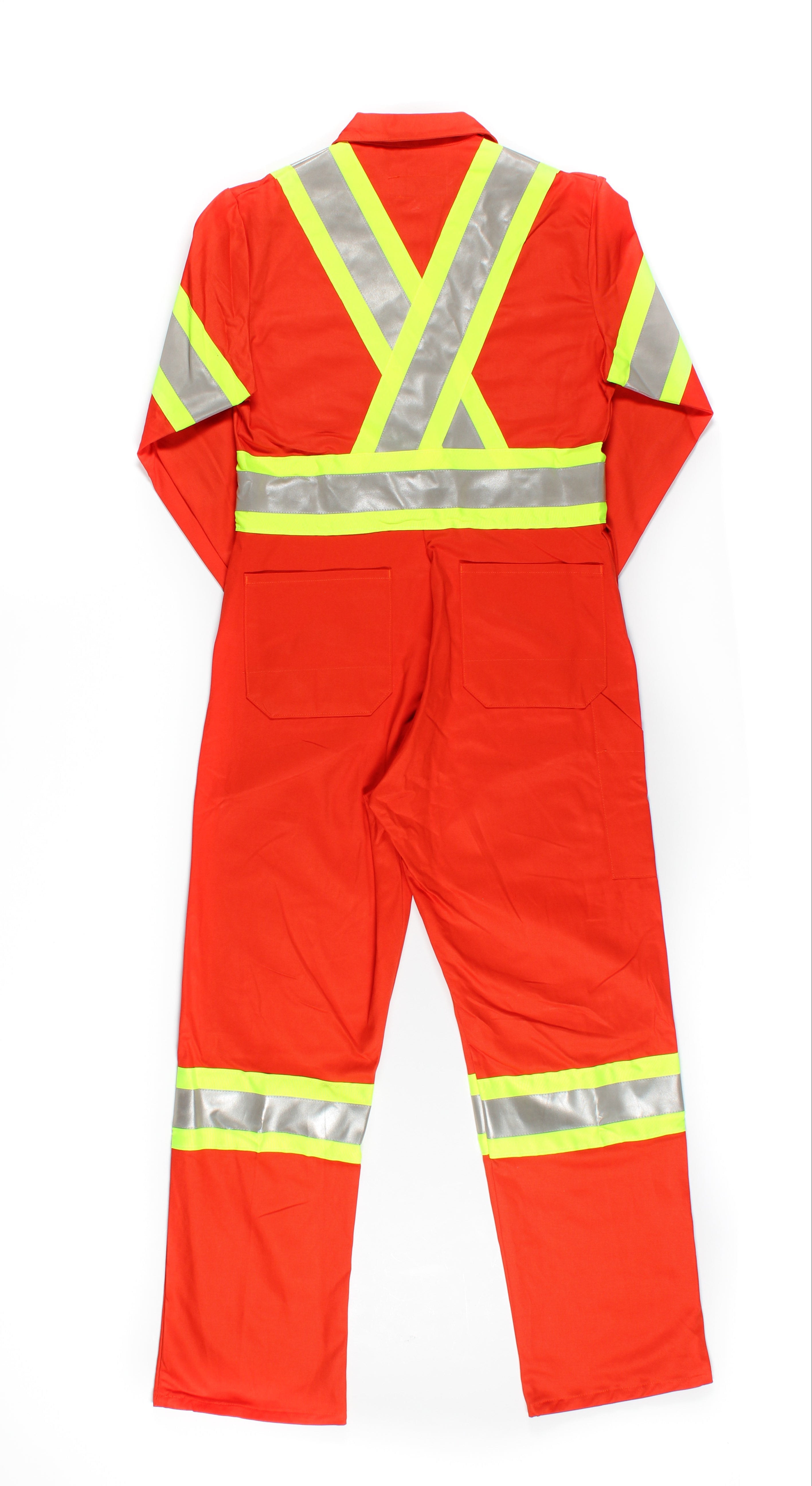 100% Cotton Coveralls - 4" Hi-Vis Tapes