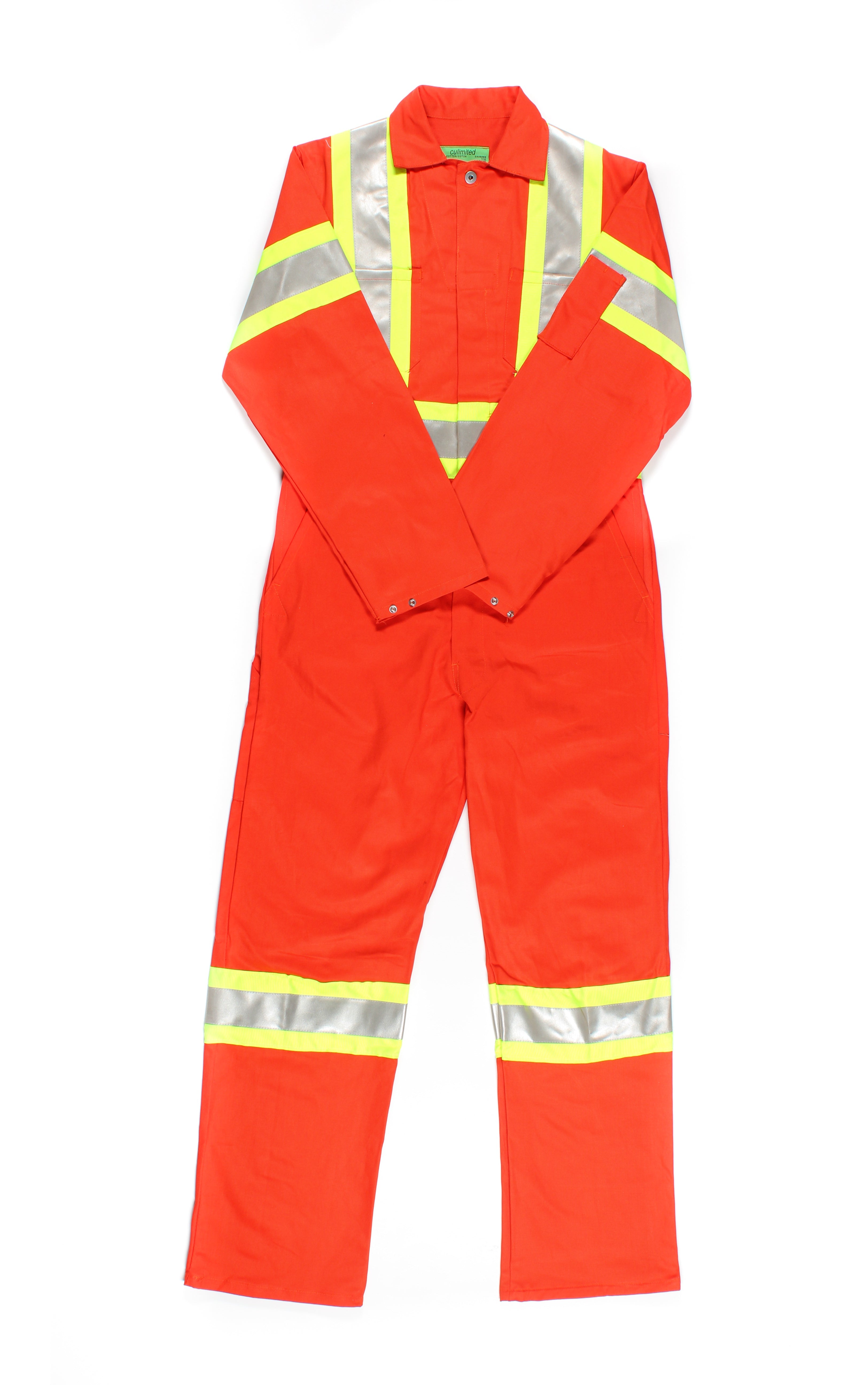 100% Cotton Coveralls - 4" Hi-Vis Tapes