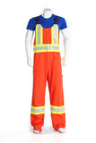 100% Cotton Bib Overall - 4" Hi-Vis Tapes