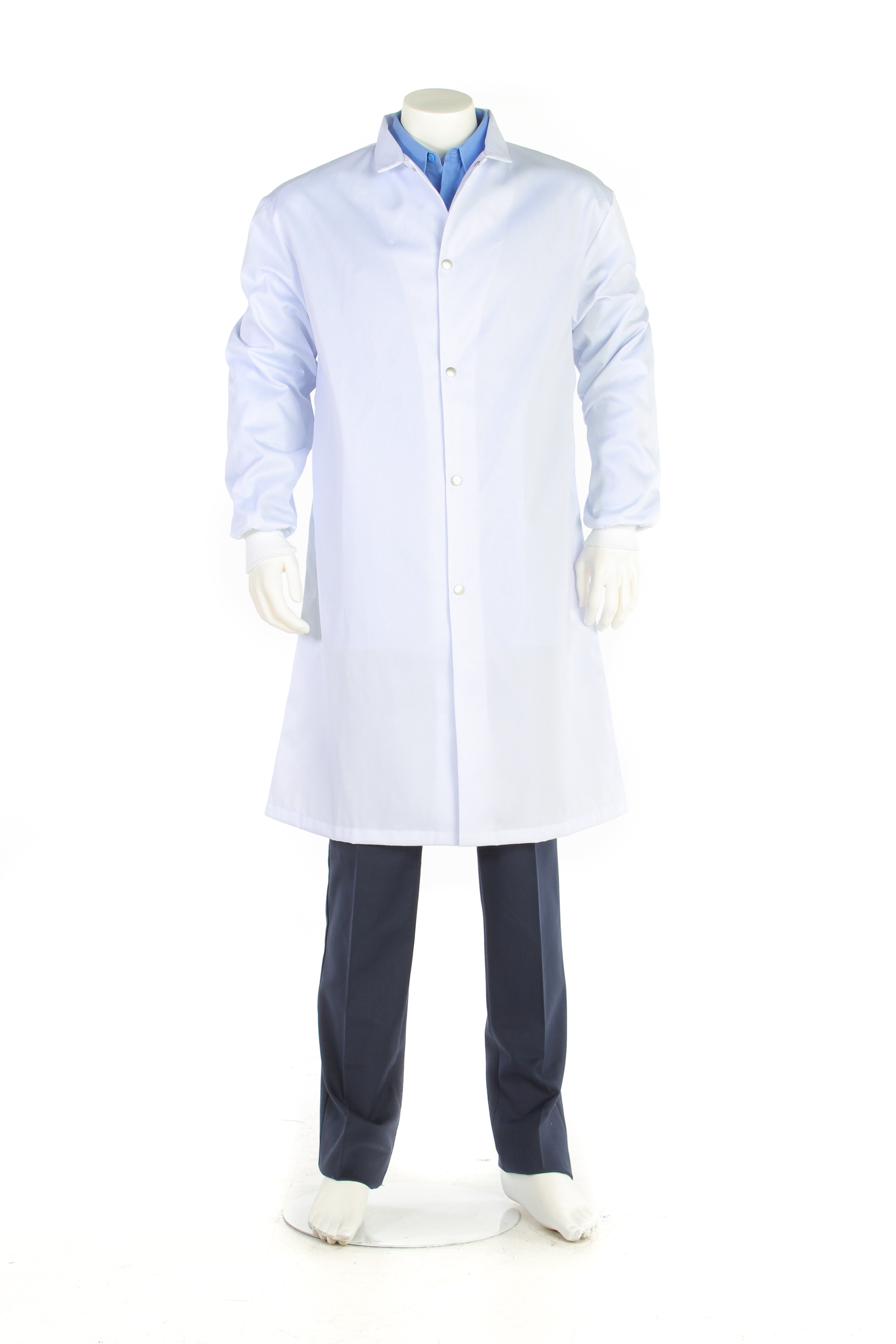 Butcher Coat with Knit Cuff - No Pockets