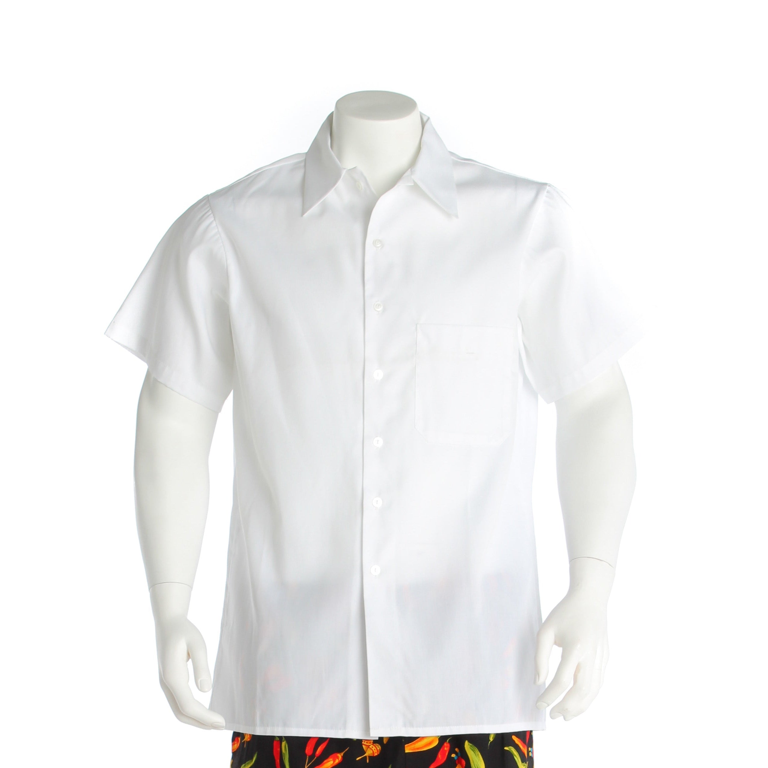 Poly-Cotton Cook Shirt - Short Sleeve