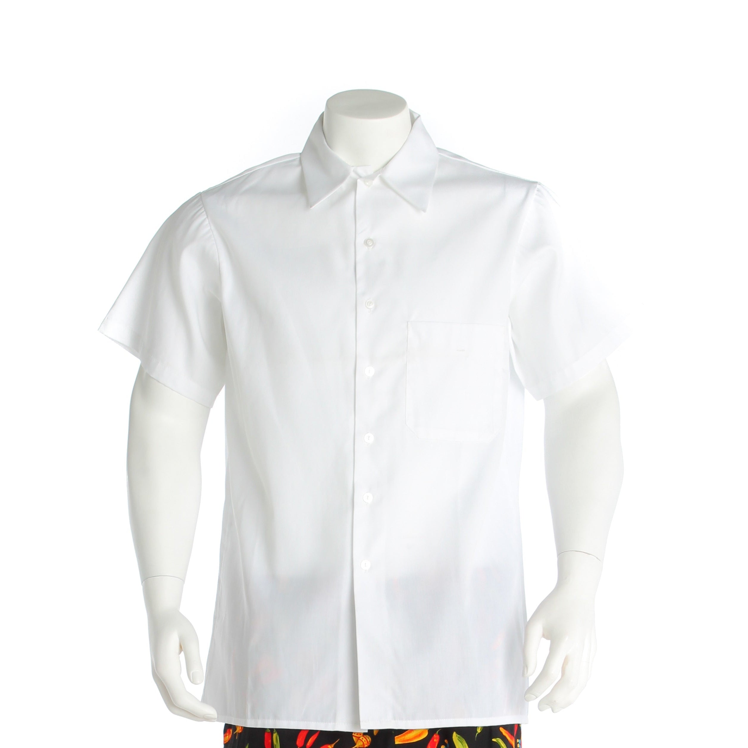 Poly-Cotton Cook Shirt - Short Sleeve