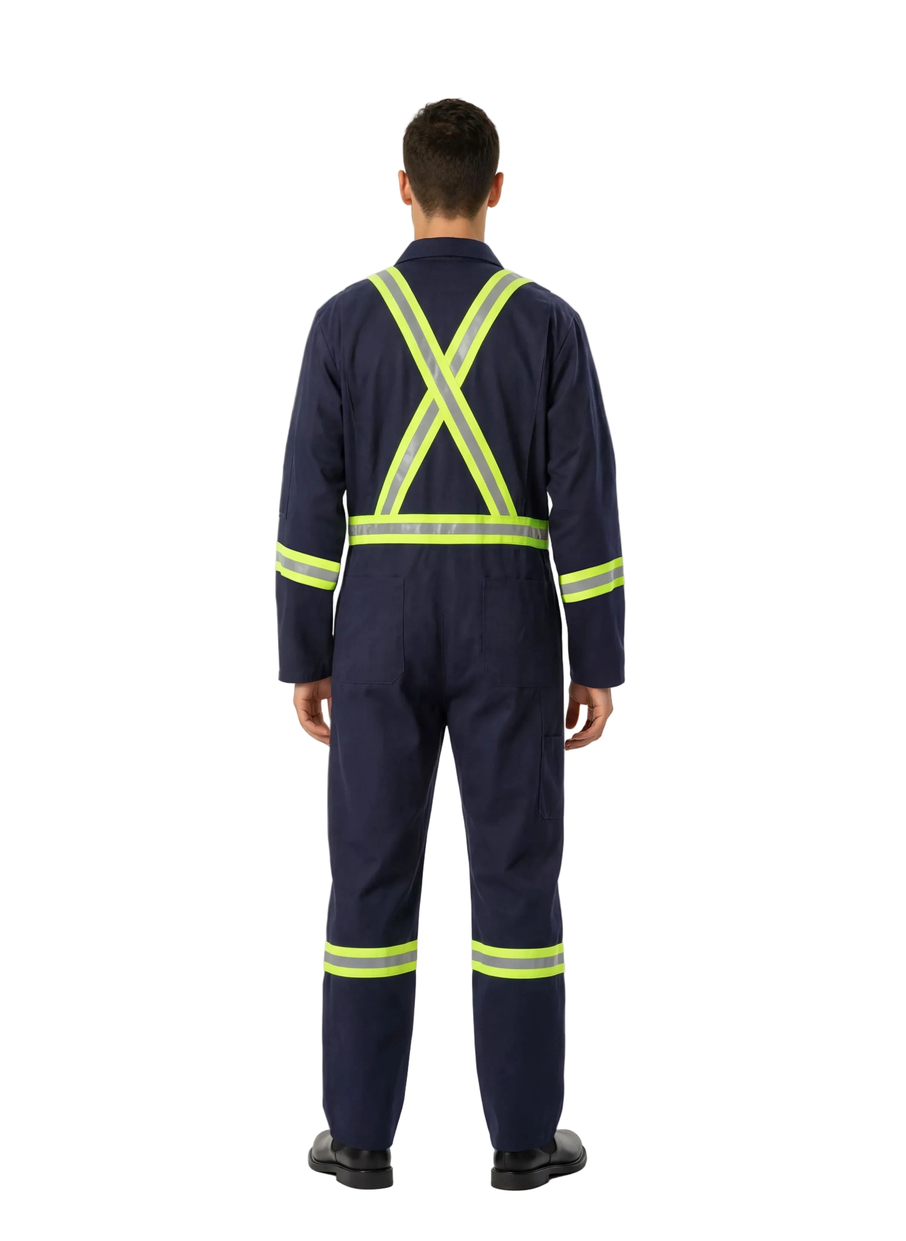 Flame Resistant 9oz. Coverall - Hi-Vis Tapes