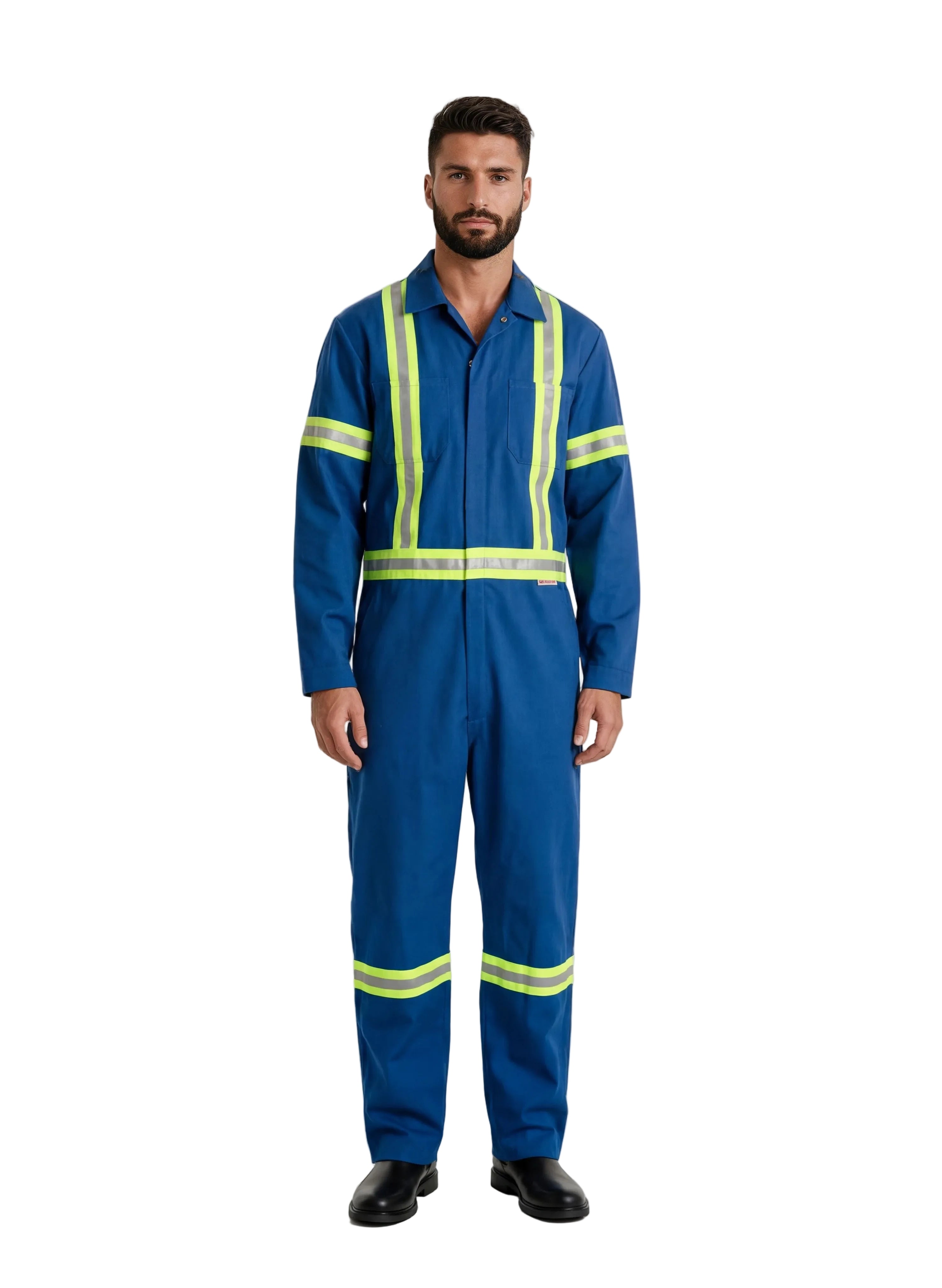 Flame Resistant Nomex Coverall - Hi-Vis Tapes