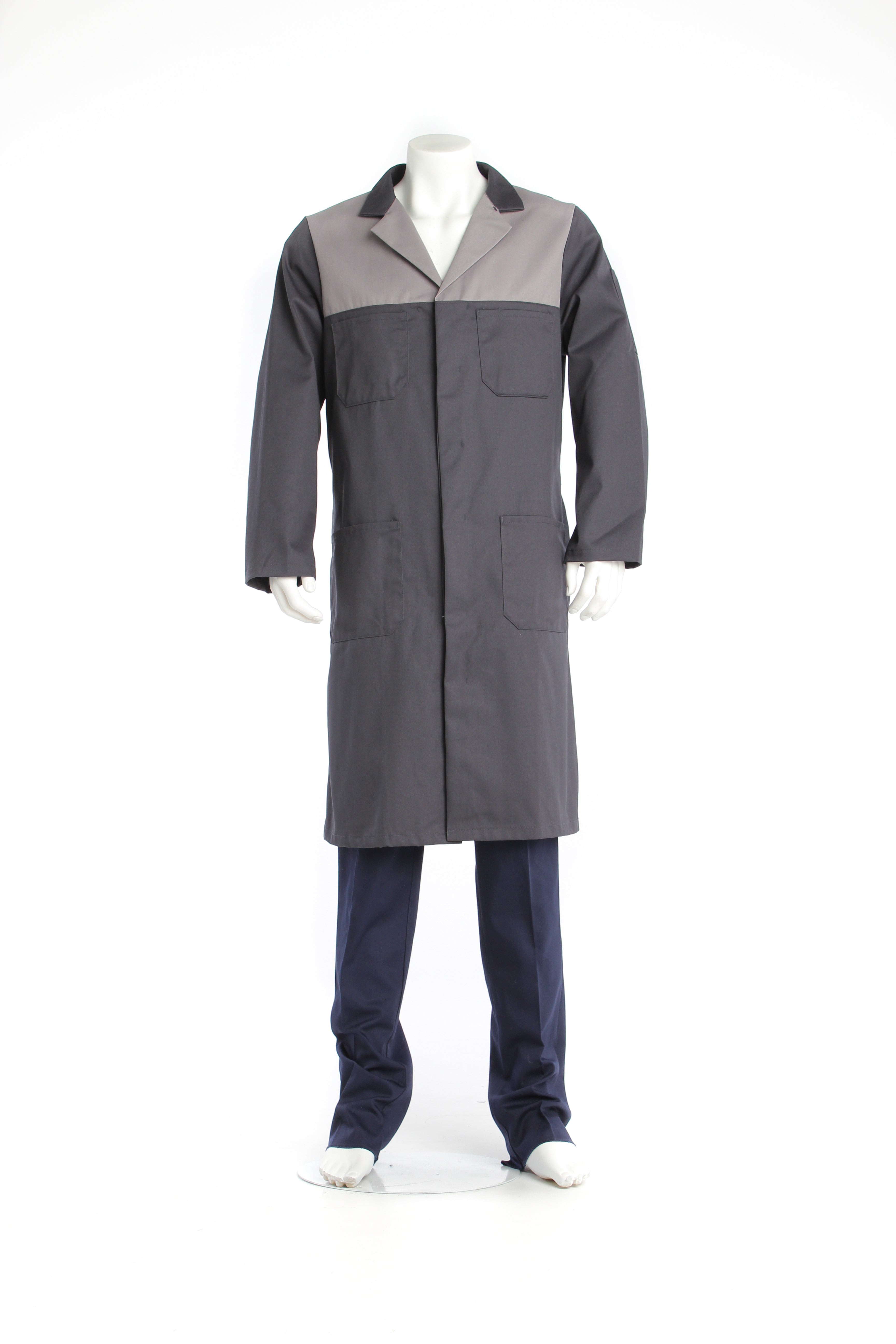 Two-Tone Shop Coat - Poly-Cotton