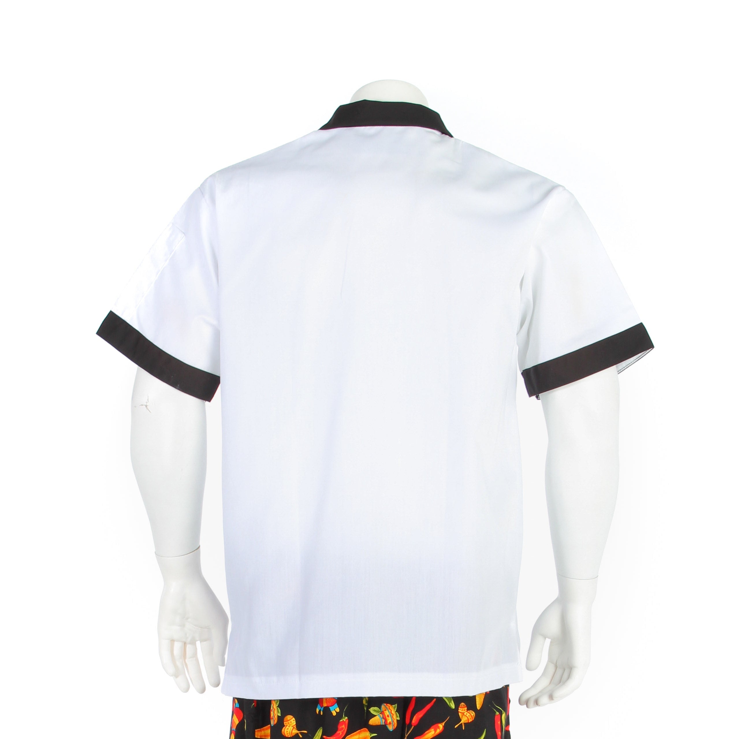 100% Polyester Pullover Cook Shirt - Short Sleeve